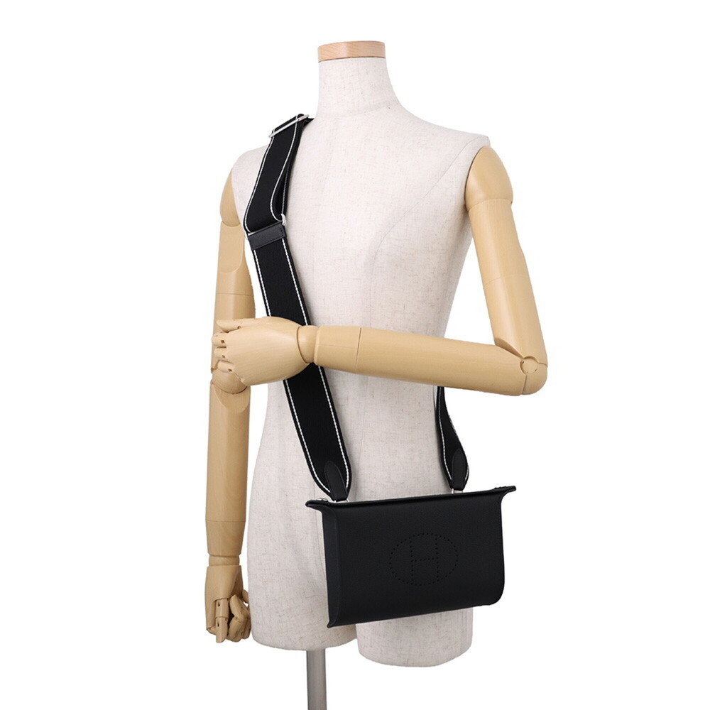 Hermes Shoulder Bag, Vide Poche, Black Togo Leather, K Stamp, Black, Handbag,... - Picture 4 of 8